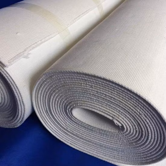 Bande transporteuse pneumatique pour usine de ciment, tissu de glissière d'air, toile de Polyester, tissu de glissière d'air de ciment