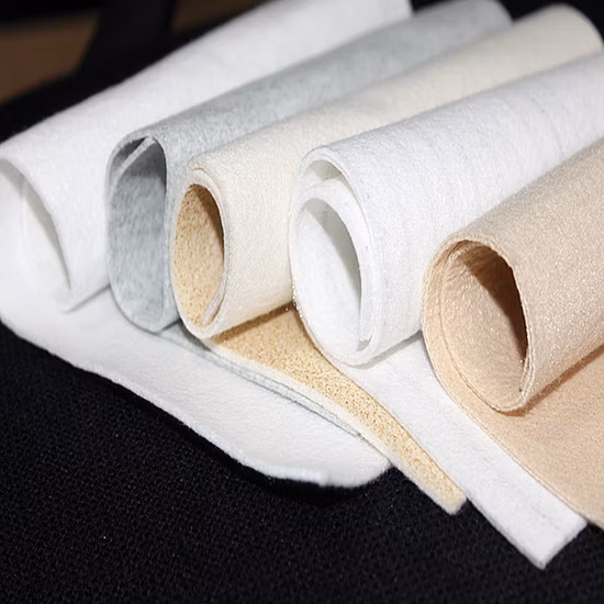 Sachet filtre à haute température d'aramide de Nomex pour l'industrie du ciment