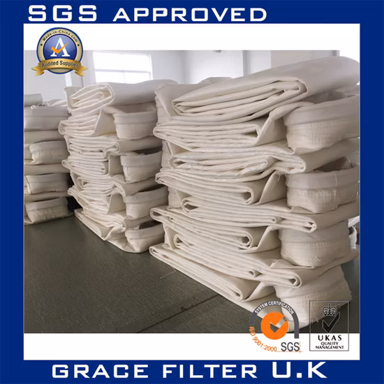 Tissu filtrant industriel Nomex, feutre aiguilleté non tissé pour dépoussiéreur à manches